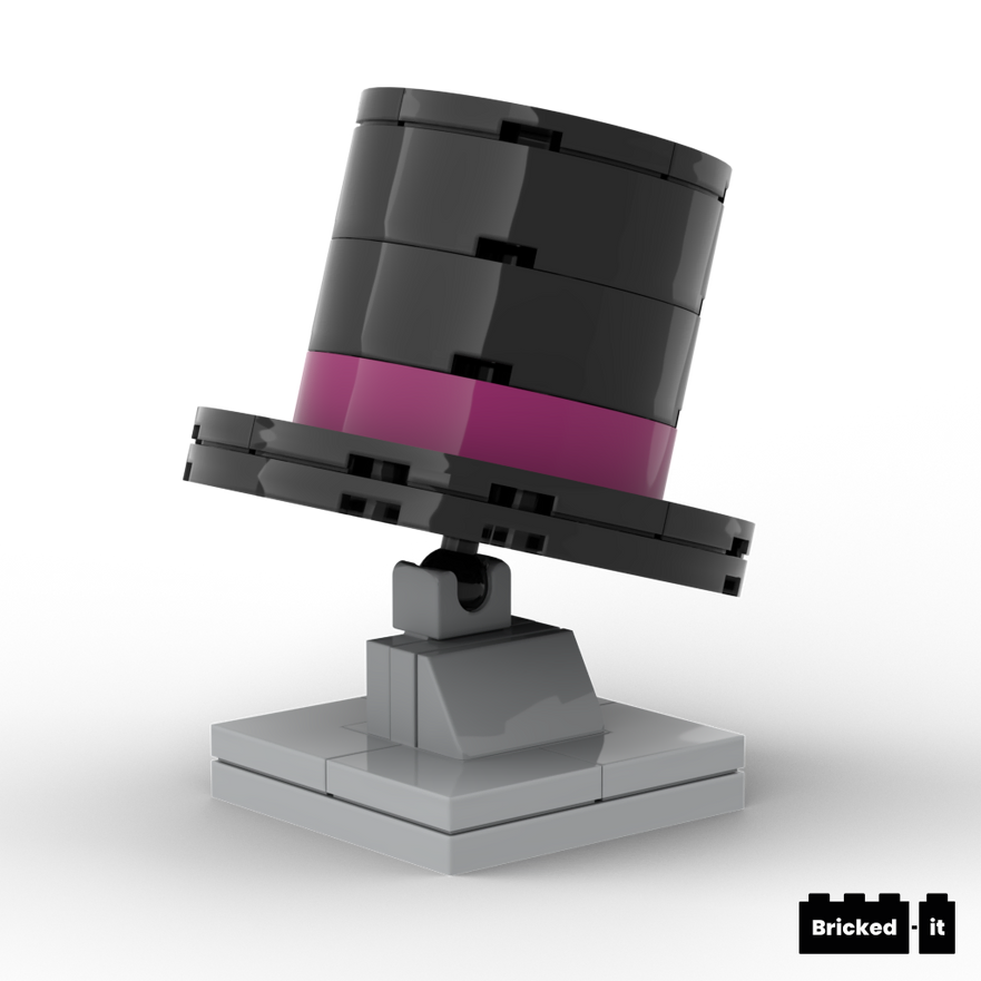 The HydePHP logo LEGO set on its display stand
